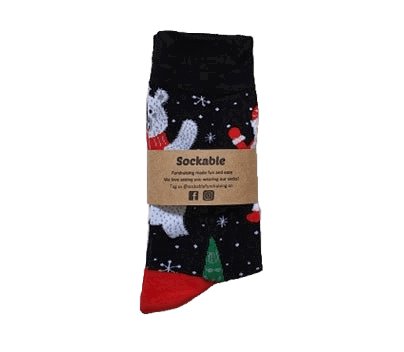 Santa After Dark Socks