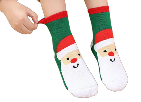 Santa Socks for Kids