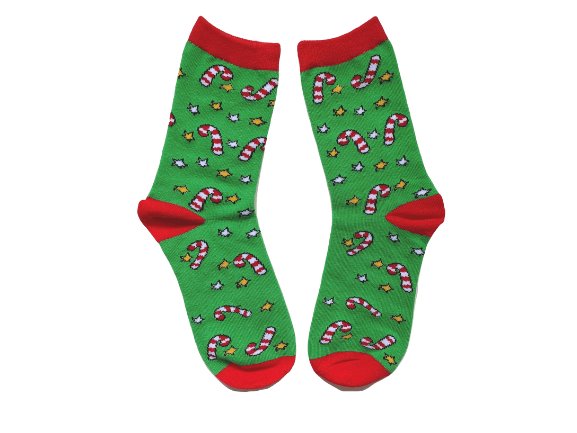 Candy Cane Socks