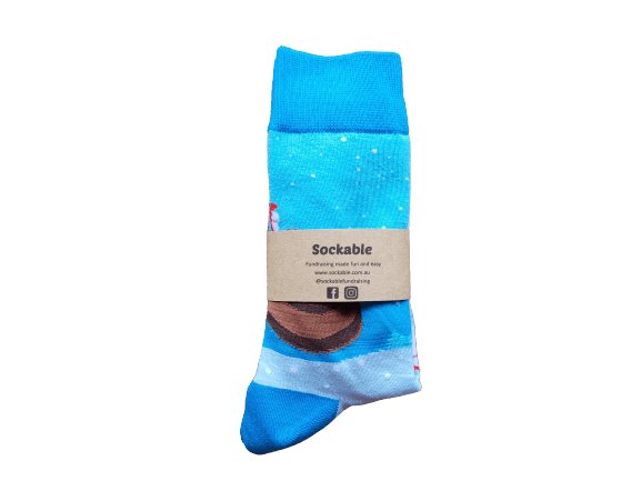 Snowy Santa Socks