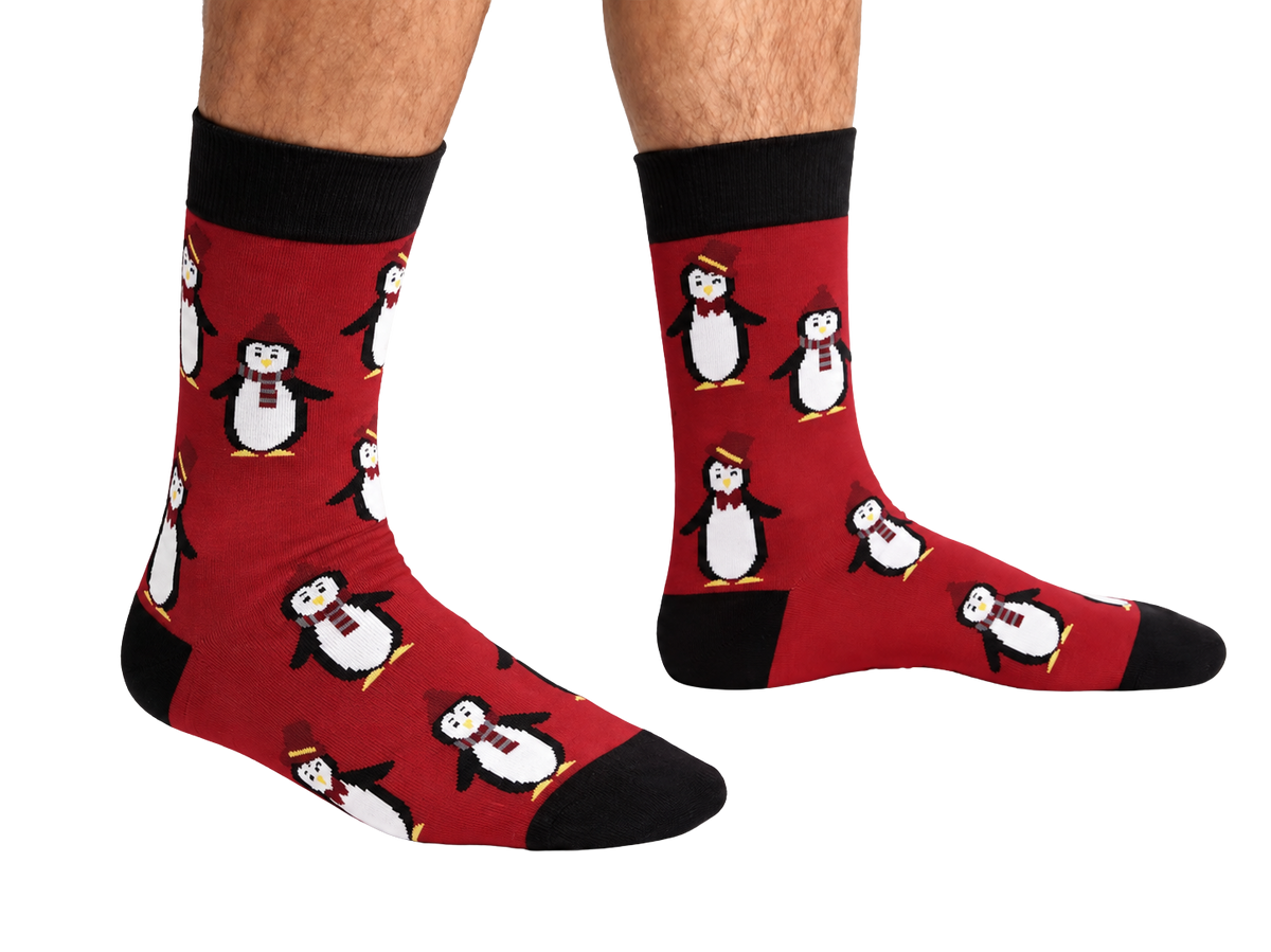 Winter Penguin Socks