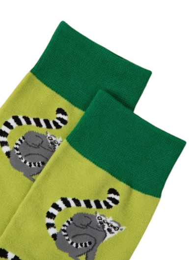 Lime Lemur Socks