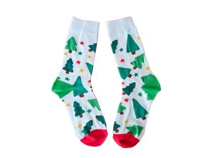 White Christmas Socks