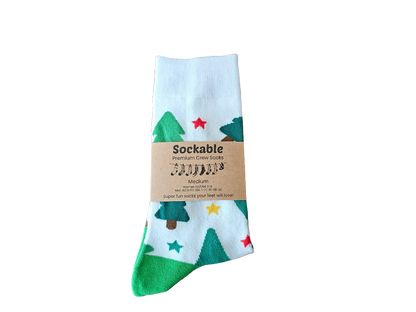 White Christmas Socks