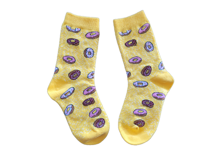 Yellow Donut Socks